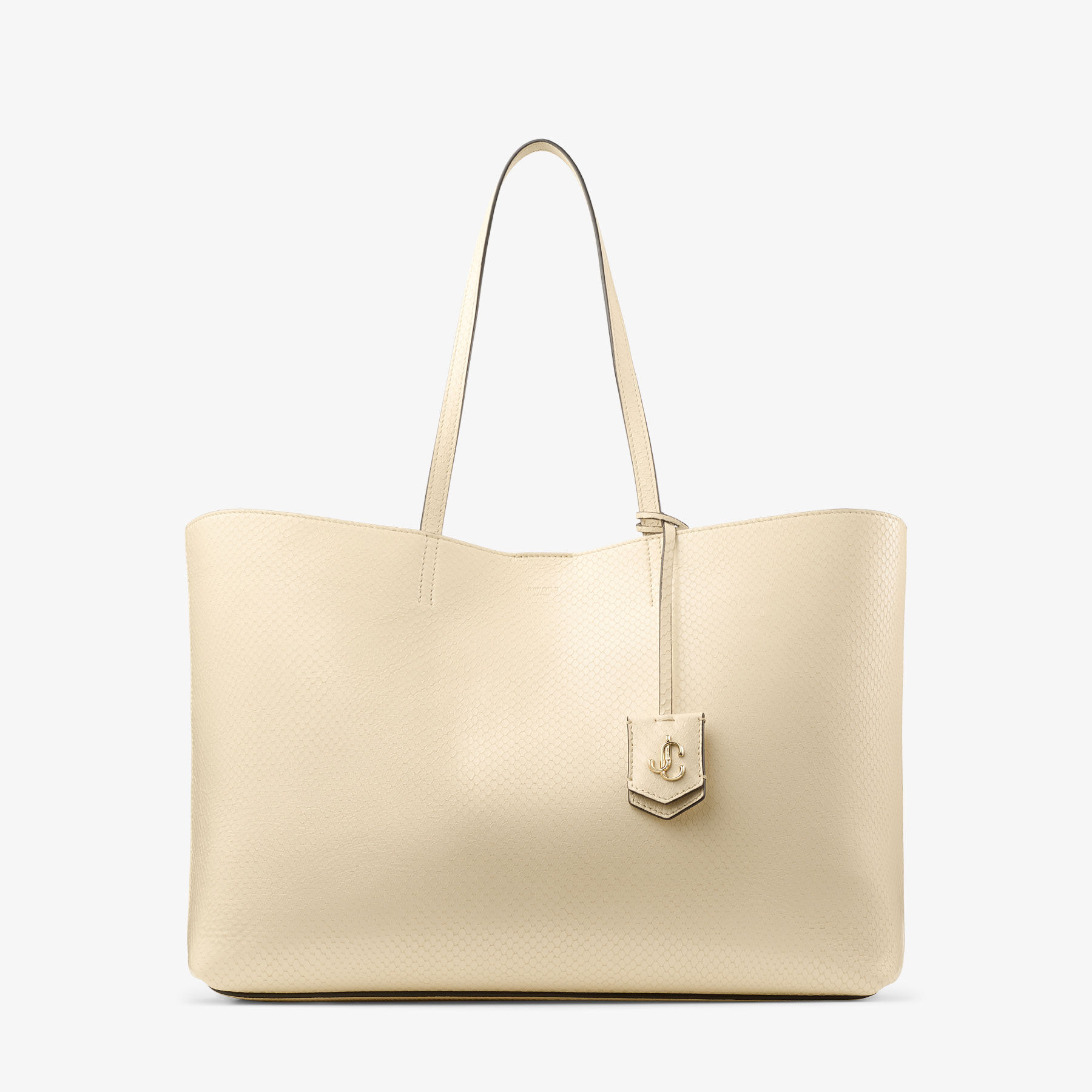 Nine2Five East-West | Buttermilk Elaphe Printed Leather Tote