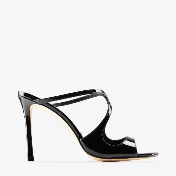 Black Patent Leather Mules | ANISE 95 | Summer 2022 Collection