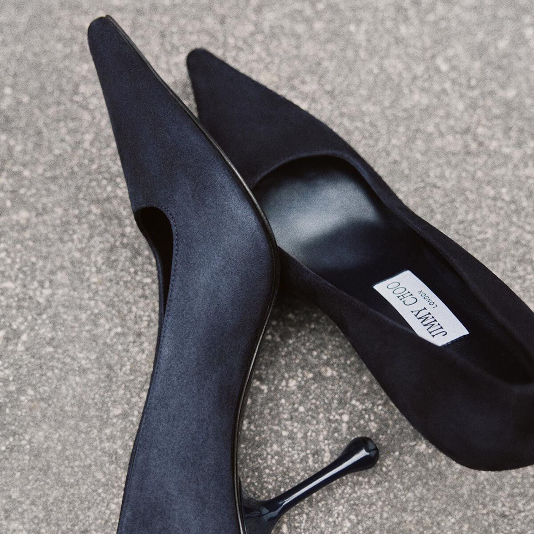 Ixia 80 | Marine Suede Pumps | JIMMY CHOO