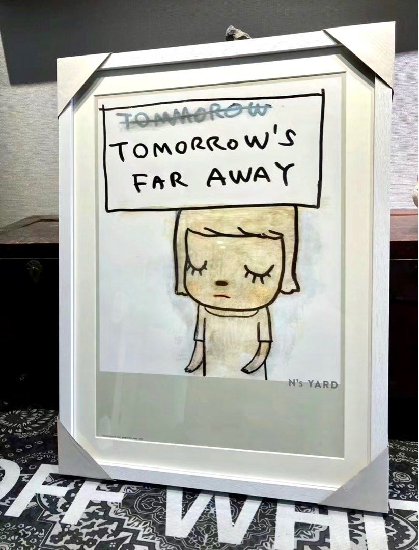 奈良美智官方限定海报《tomorrow's far away》, 傢俬＆家居, 家居裝飾
