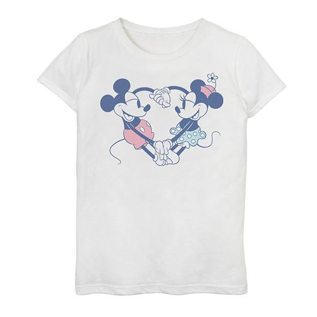 Disney's Mickey Mouse & Friends Girls 7-16 Mickey & Minnie Heart