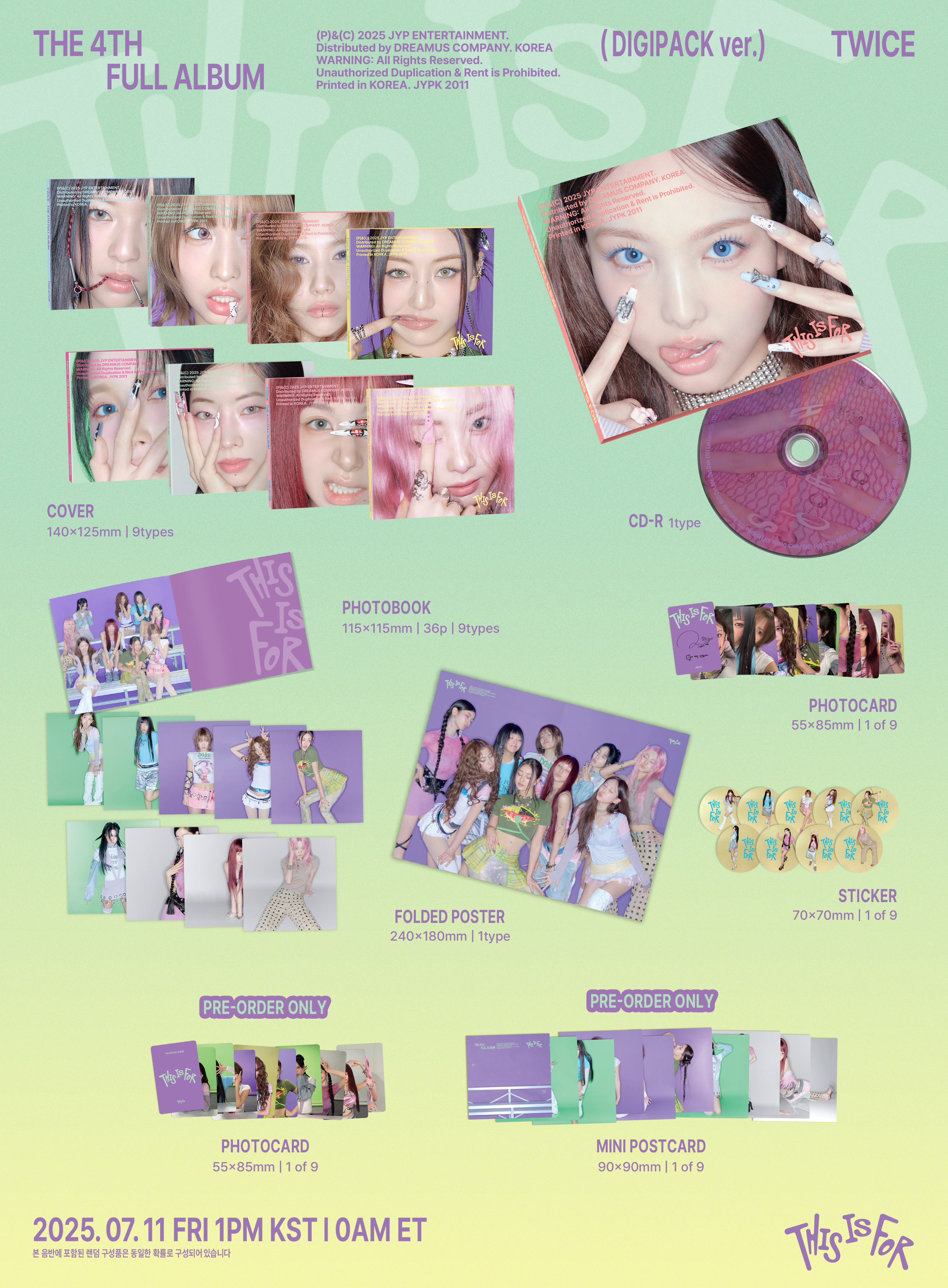 jp.ktown4u.com : [JYP SHOP Gift] [9CD セット] TWICE - 正規アルバム