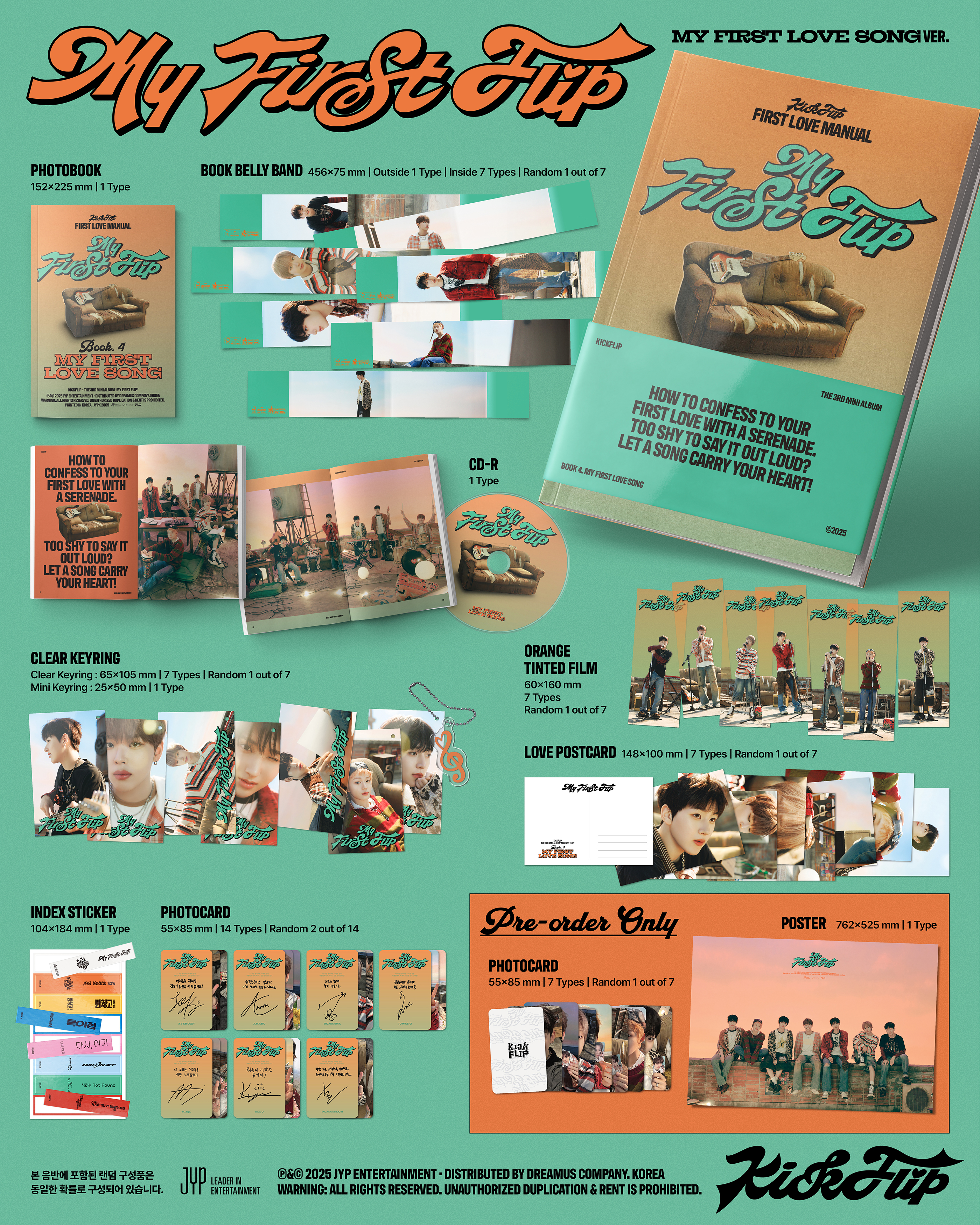 jp.ktown4u.com : KickFlip - ミニアルバム3集 [My First Flip