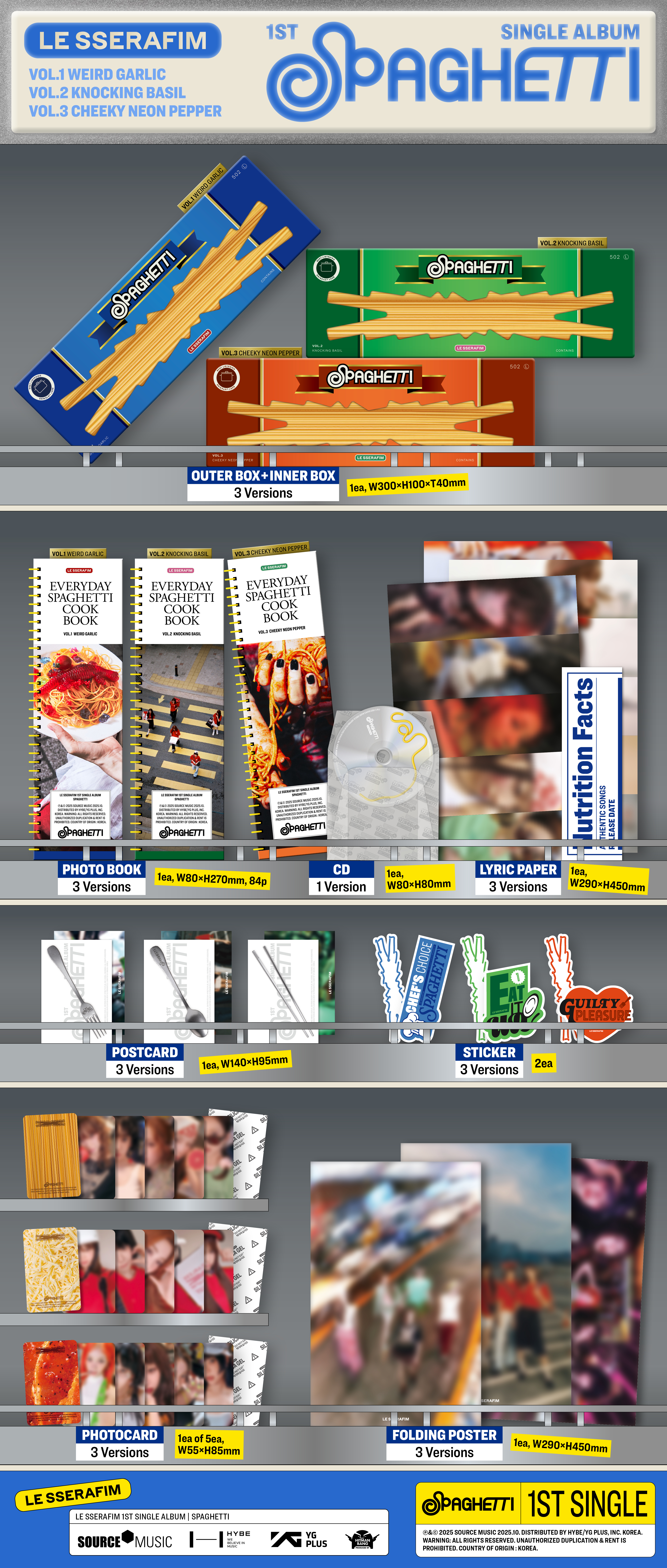 jp.ktown4u.com : [3CD セット] LE SSERAFIM - シングルアルバム1集