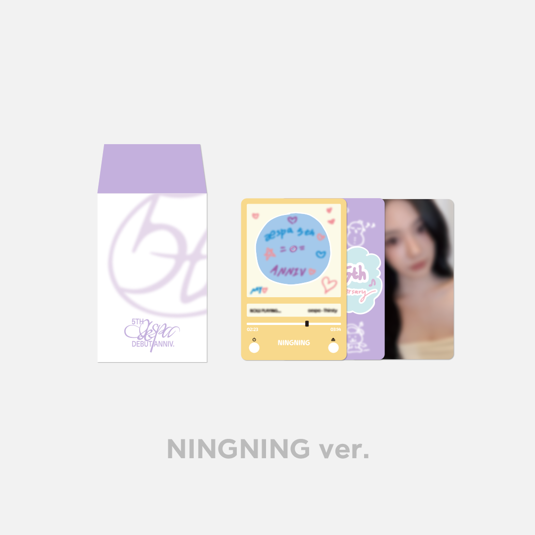 jp.ktown4u.com : aespa - [5TH ANNIVERSARY MD] LUCKY CARD SET