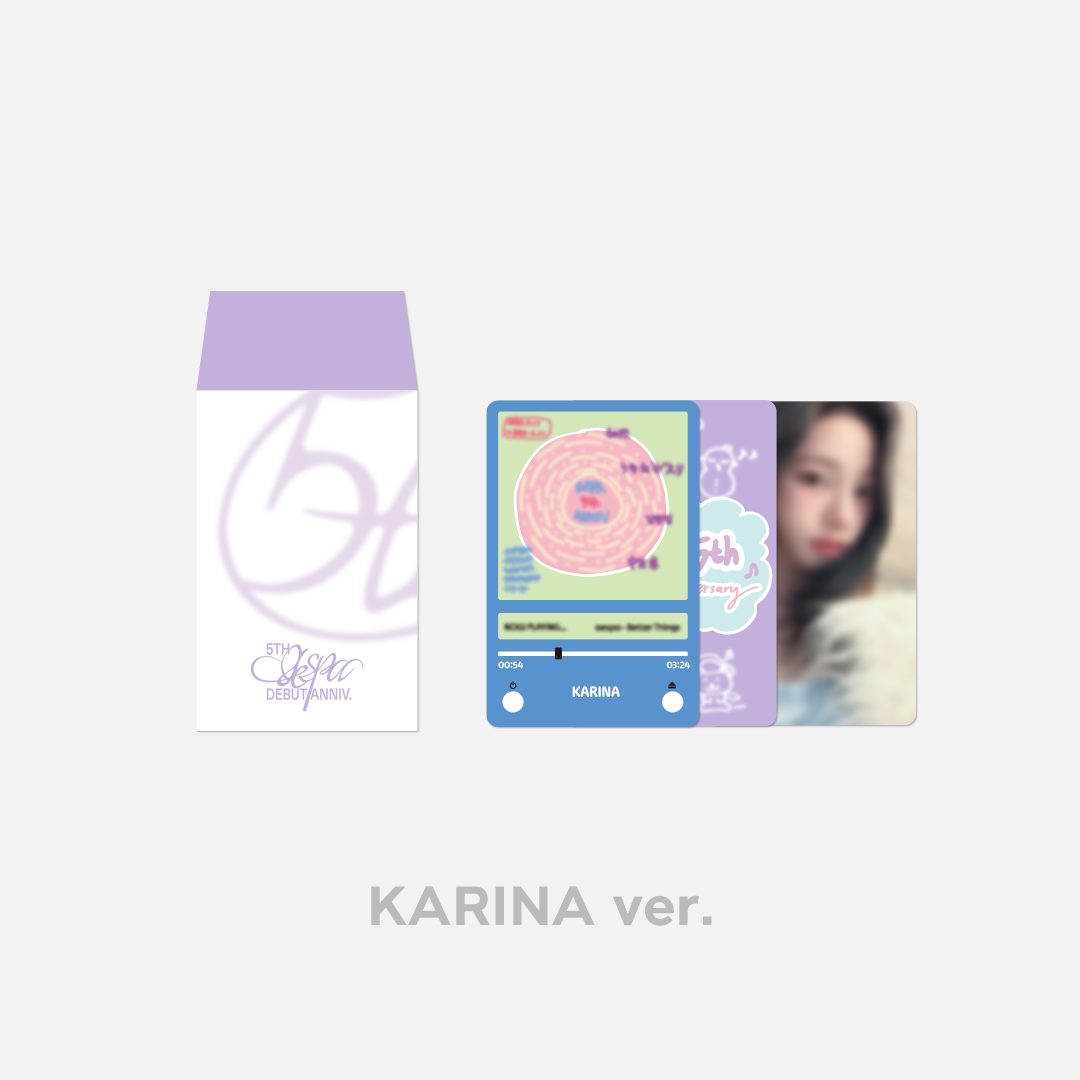 jp.ktown4u.com : aespa - [5TH ANNIVERSARY MD] LUCKY CARD SET