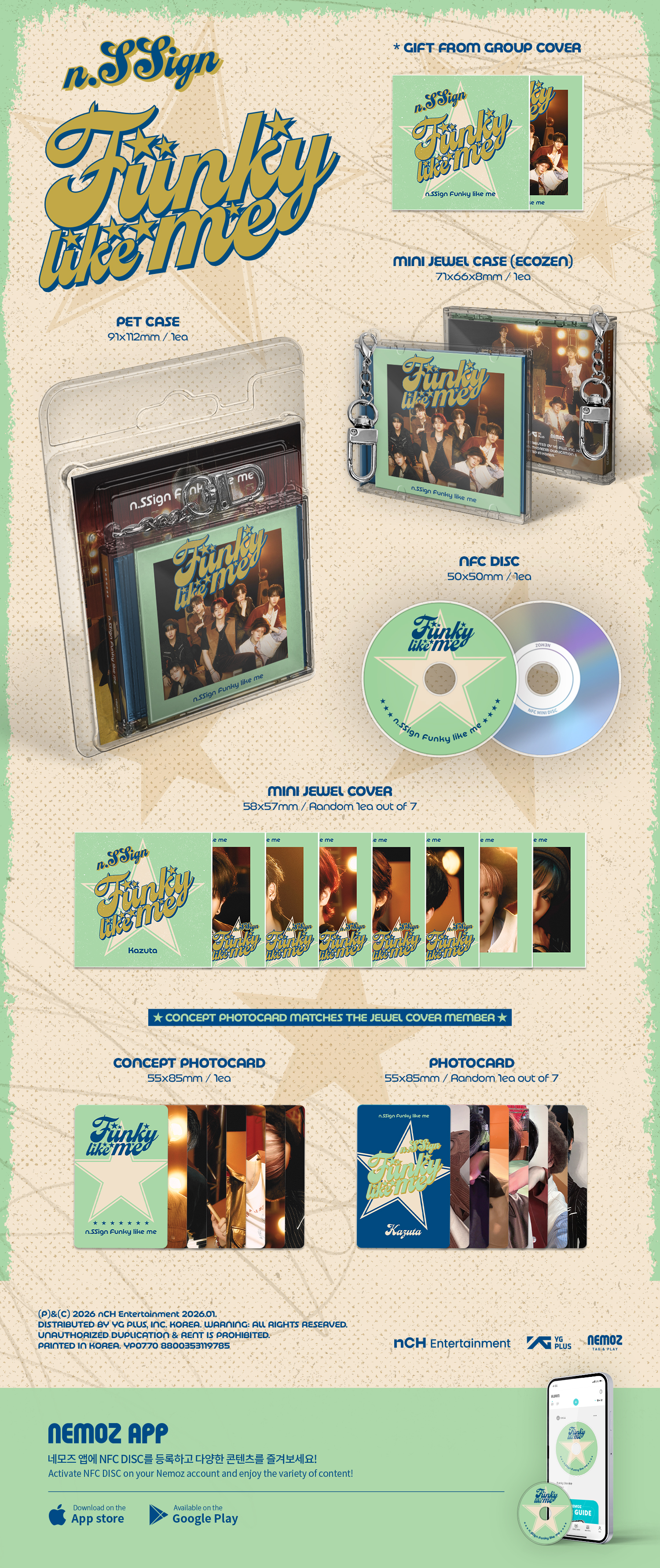jp.ktown4u.com : n.SSign - [Funky like me] (Mini Jewel Ver