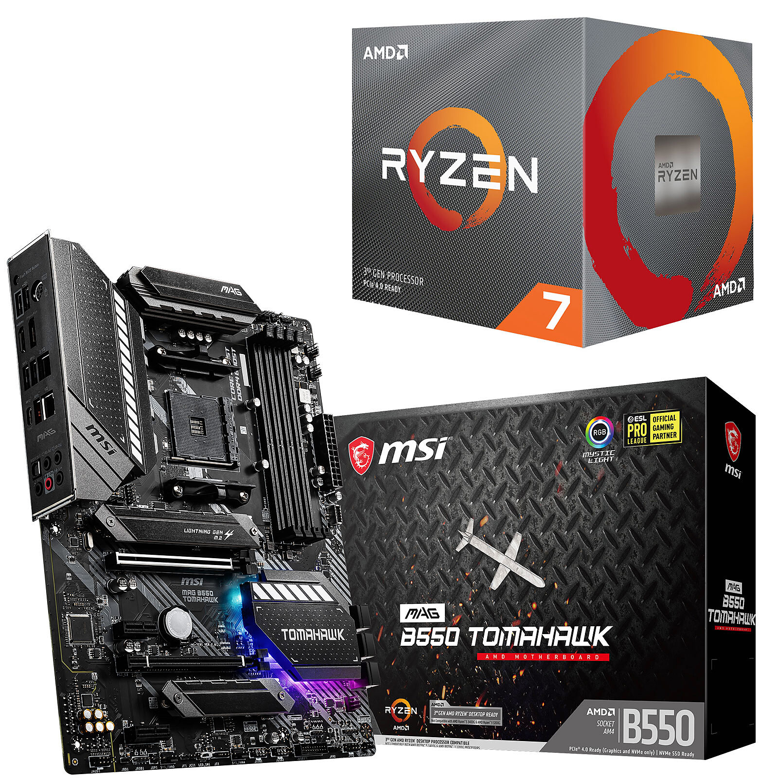 PC Upgrade Kit AMD Ryzen 7 3700X MSI MAG B550 TOMAHAWK - Upgrade