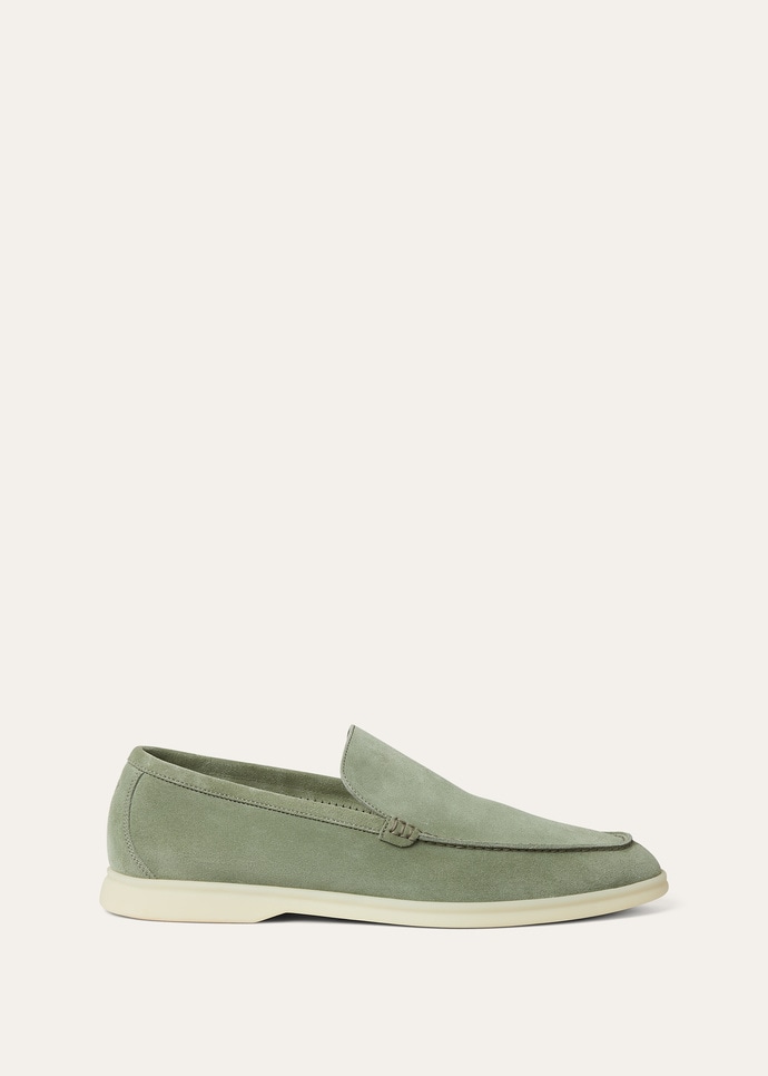 Summer Walk Loafer Suede Shamrock | Loafers Loro Piana US