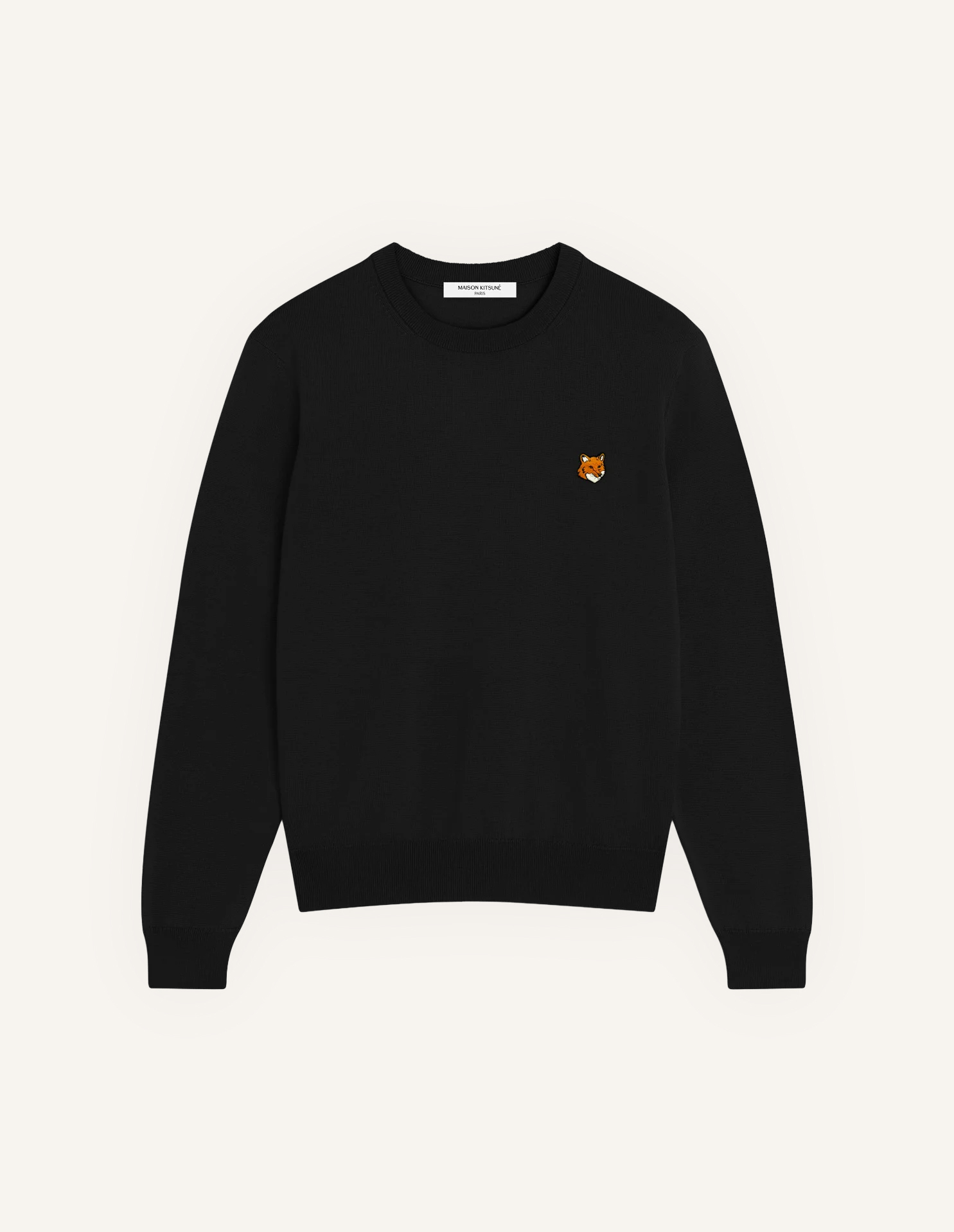 FOX HEAD MERINO REGULAR JUMPER | Maison Kitsuné