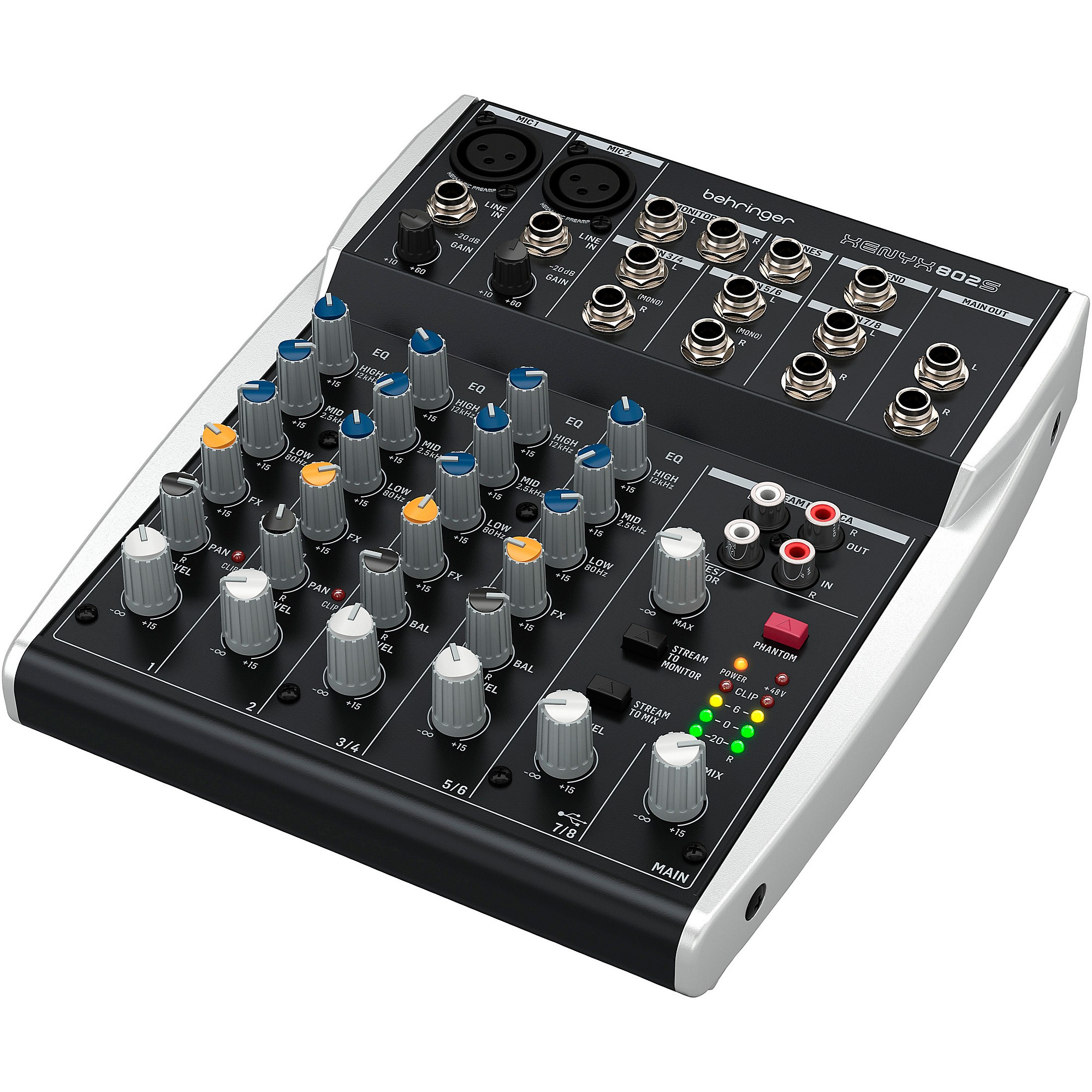 Behringer XENYX 802S 8-Channel Analog Mixer With USB | Music & Arts