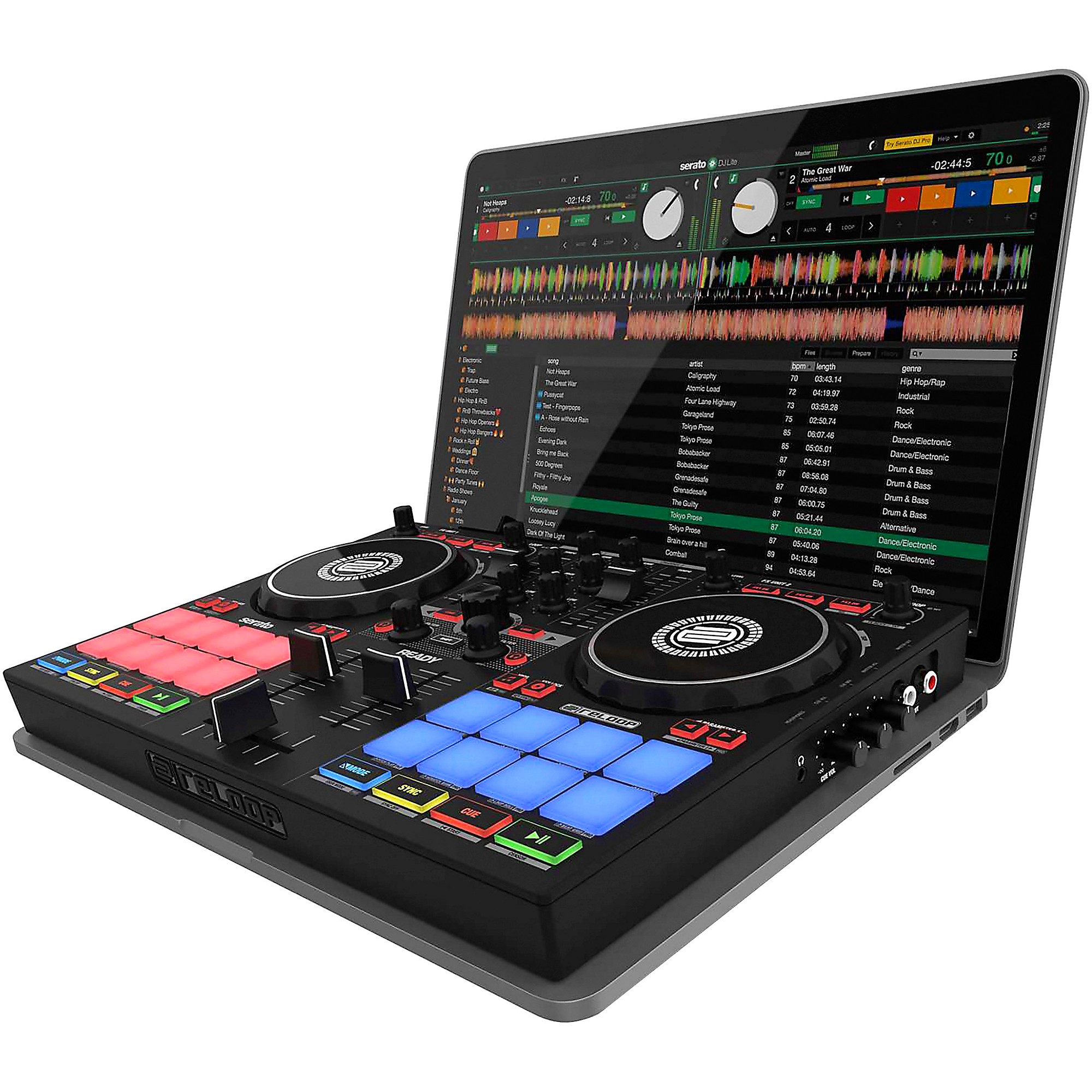 Reloop Ready Portable Performance DJ Controller for Serato | Music