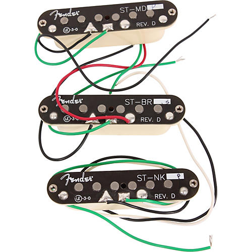 Fender SCN Samarium Cobalt Noiseless Stratocaster Pickup Set Aged