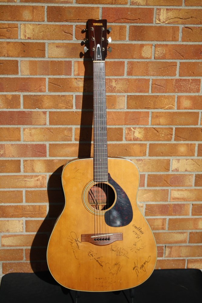 1971 Yamaha FG-180 Signed by Merle Haggard and Leona Williams