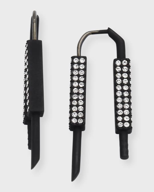 Givenchy Men's U Lock Earrings with Crystals | Neiman Marcus