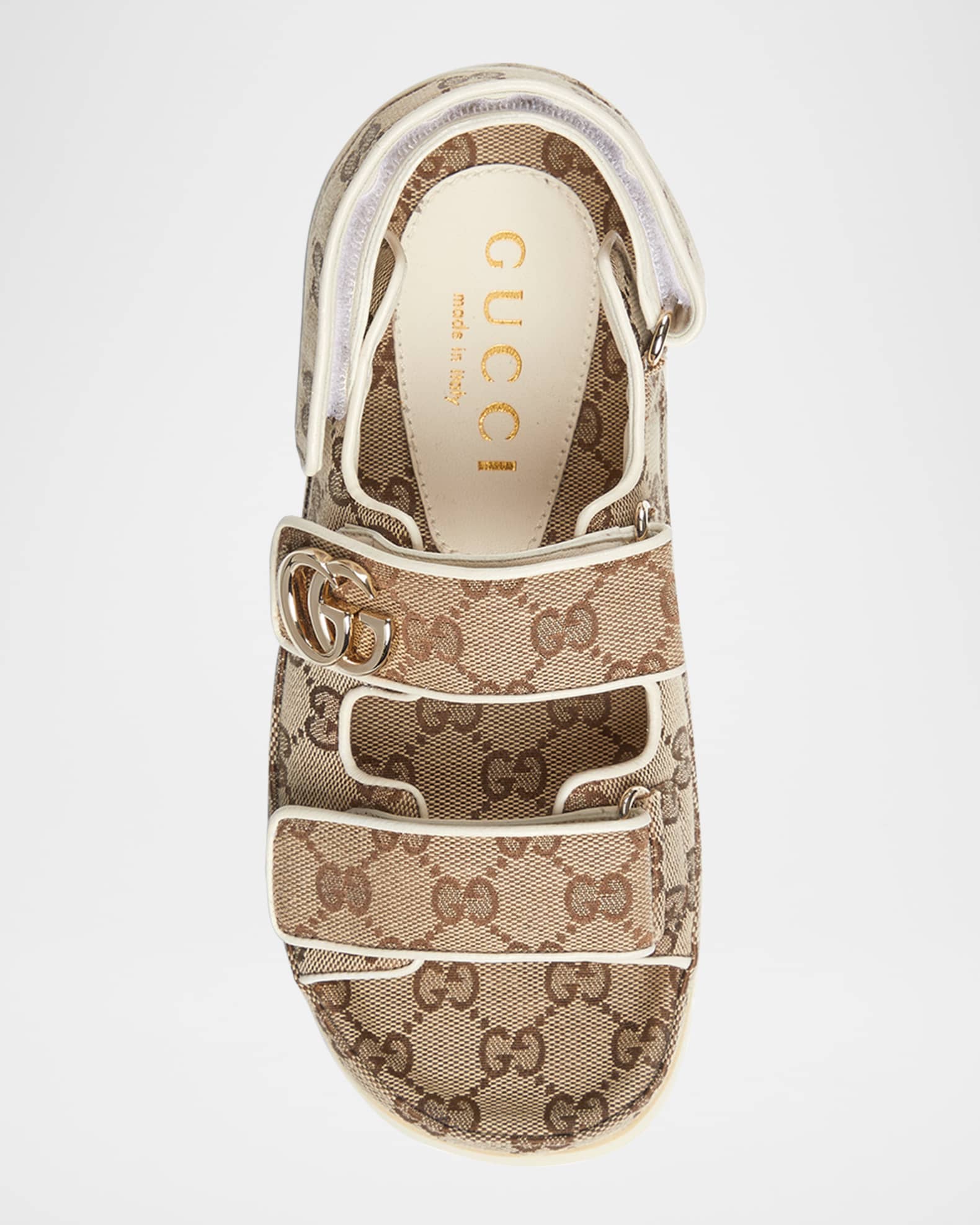 Gucci Marmont GG Double Strap Sandals | Neiman Marcus