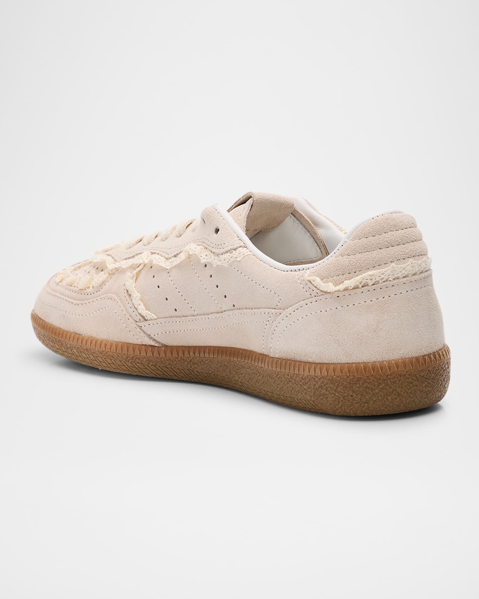 ALOHAS TB.490 Suede Crochet-Trim Sneakers | Neiman Marcus