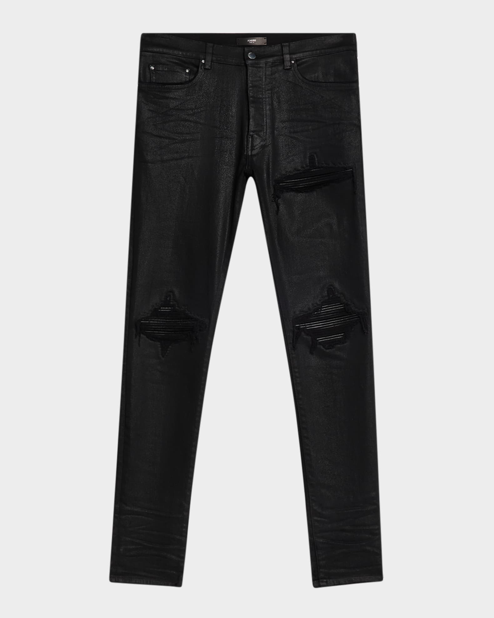 Amiri Men's MX1 Waxed Skinny Jeans | Neiman Marcus
