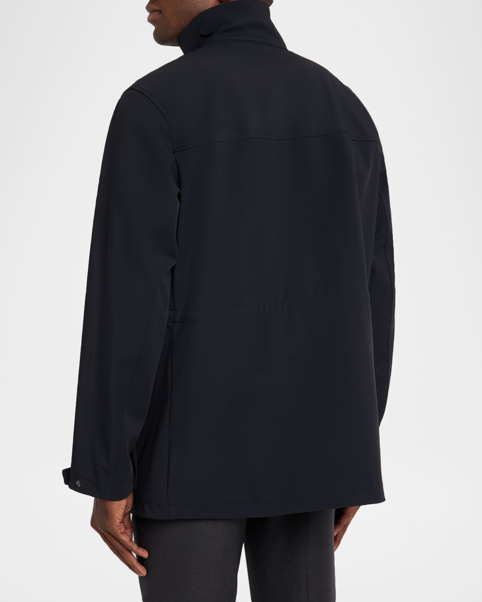 Emporio Armani Men's Nylon Four-Pocket Car Coat | Neiman Marcus