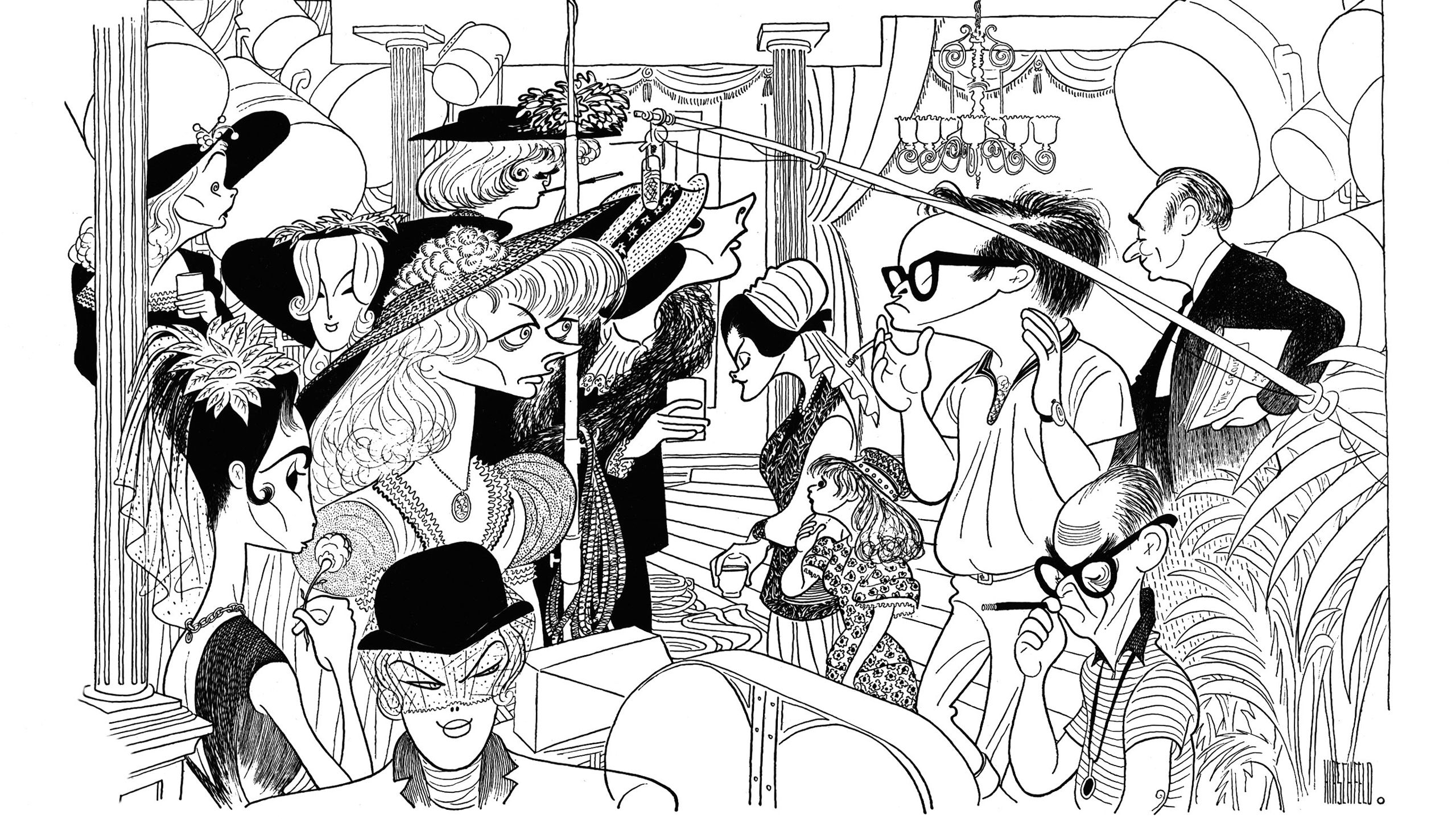The Thrilling Nostalgia of Al Hirschfeld's “A National Insanity
