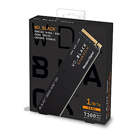 Western Digital BLACK SN850X NVMe SSD 1TB Black - Office Depot