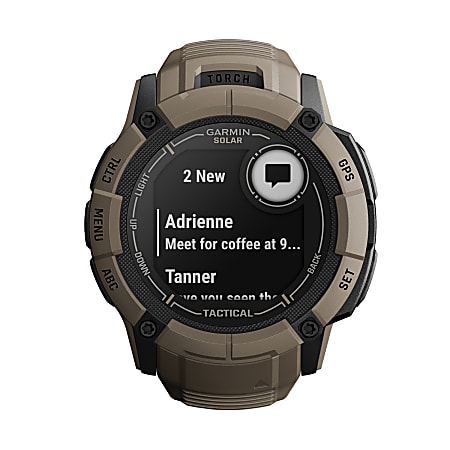 Garmin Instinct 2X Tactical Edition Solar Smart Watch Coyote Tan
