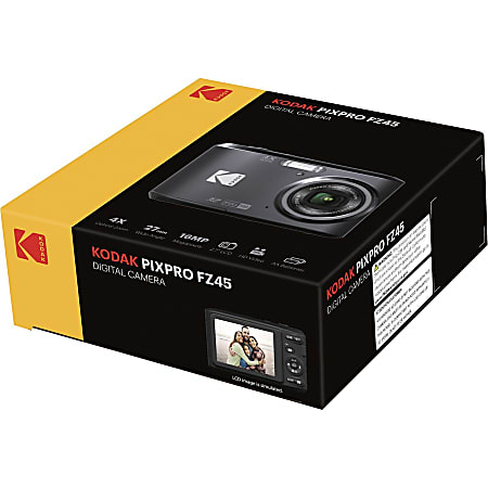 Kodak PIXPRO FZ45 16.4 Megapixel Compact Camera Black 12.3 CMOS