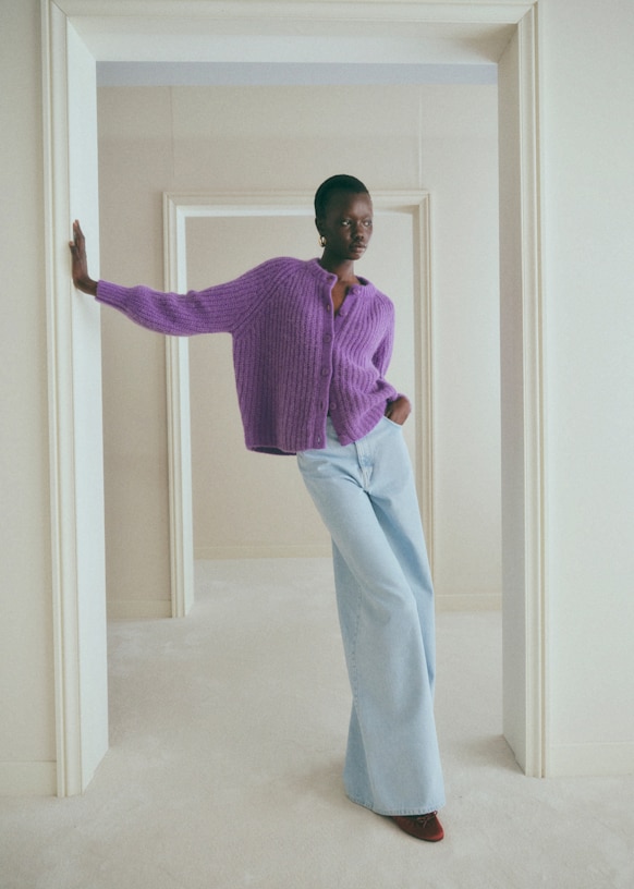 Emile カーディガン - レッド - アルパカ - Sézane