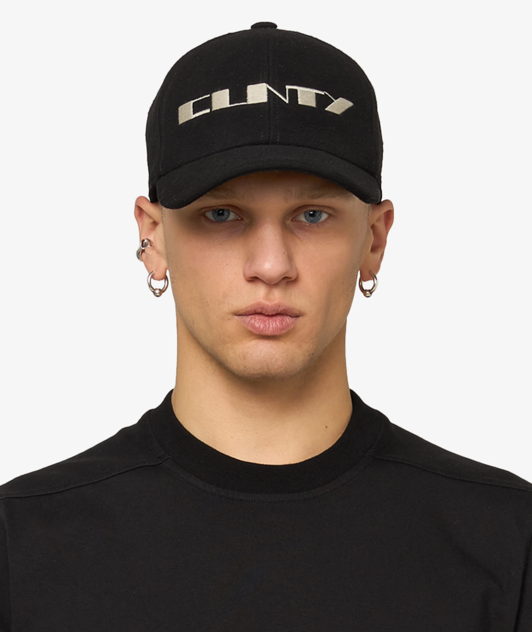 Rick Owens DRKSHDW Embroidered Baseball Cap | Black | SVD USA