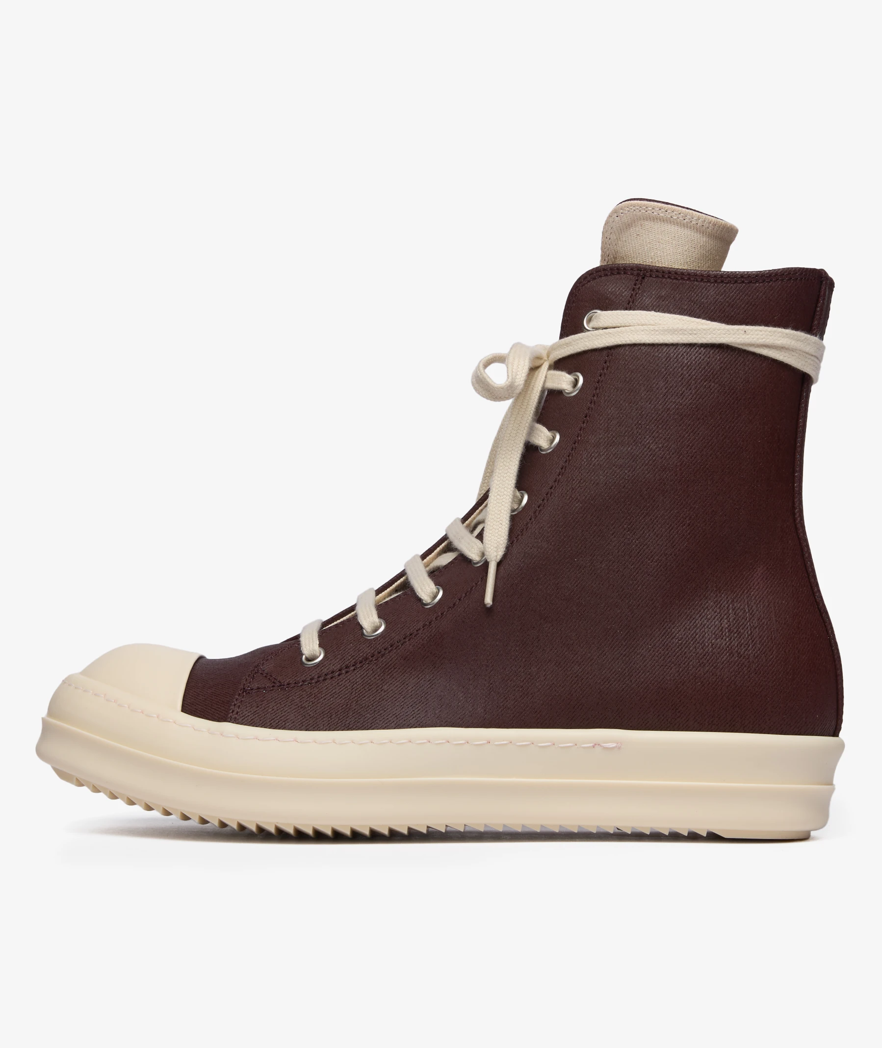 Rick Owens DRKSHDW Denim Sneakers | Scab Wax/milk/milk | SVD USA