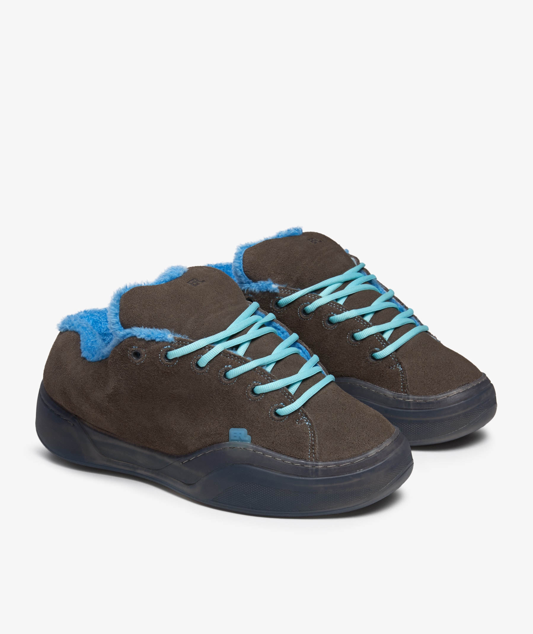 ERL Suede Vamp Skate Sneakers | Grey | SVD USA