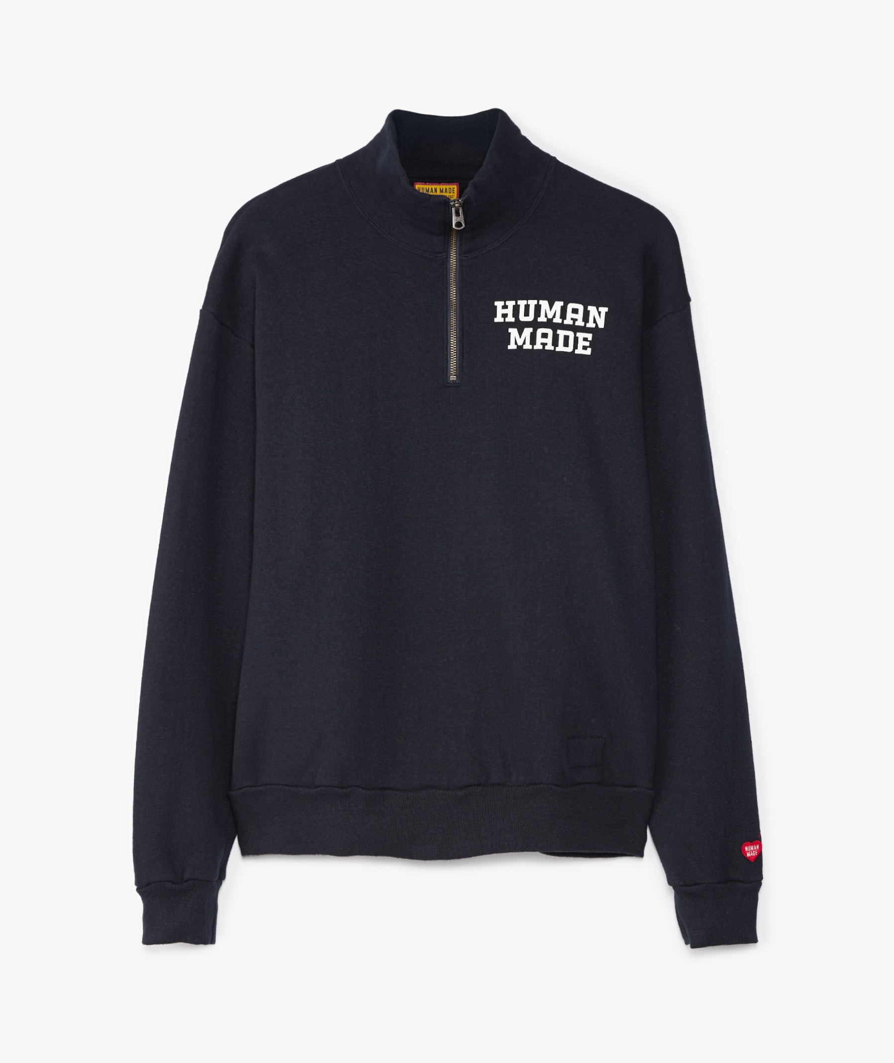 HUMAN MADE Half-Zip Sweatshirt | Navy Blue | SVD USA