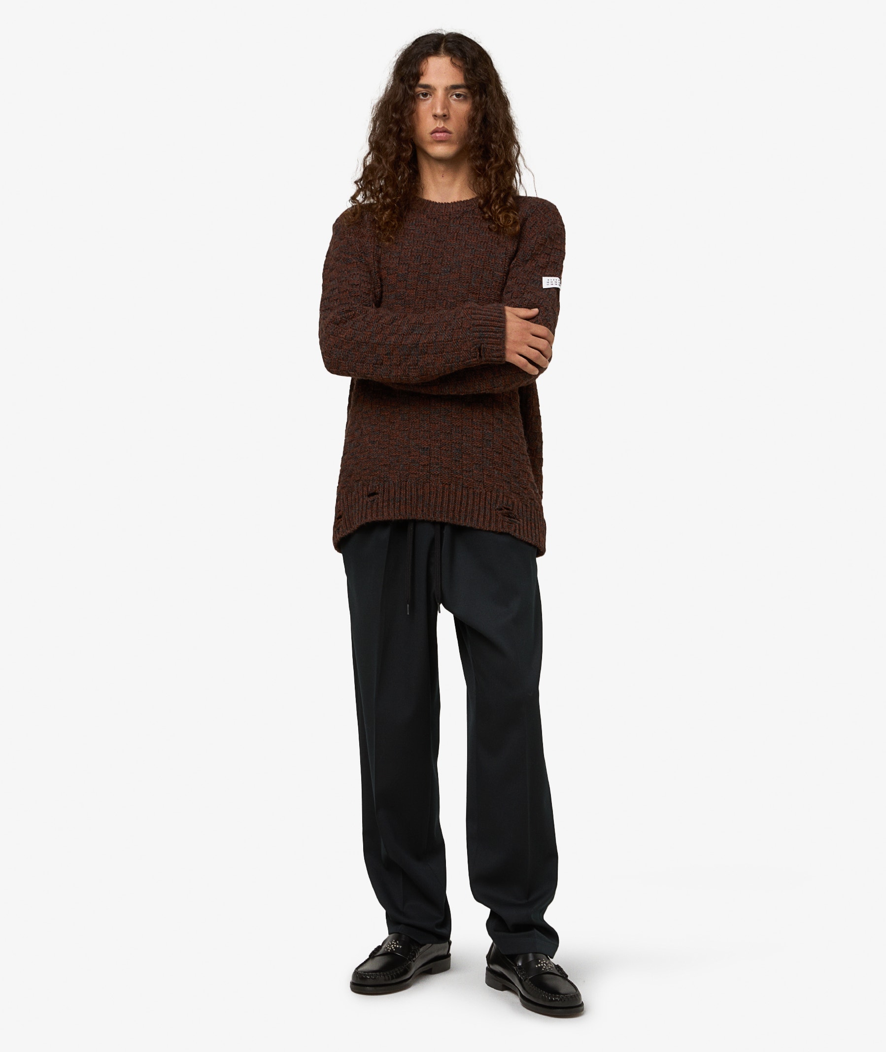 MAISON MARGIELA Sweater | Dark Grey Melange - Brown | SVD USA