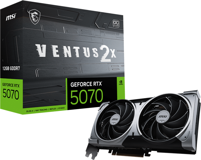 MSI GeForce RTX 5070 12G VENTUS 2X OC [G5070-12V2C] | SoloTodo.cl