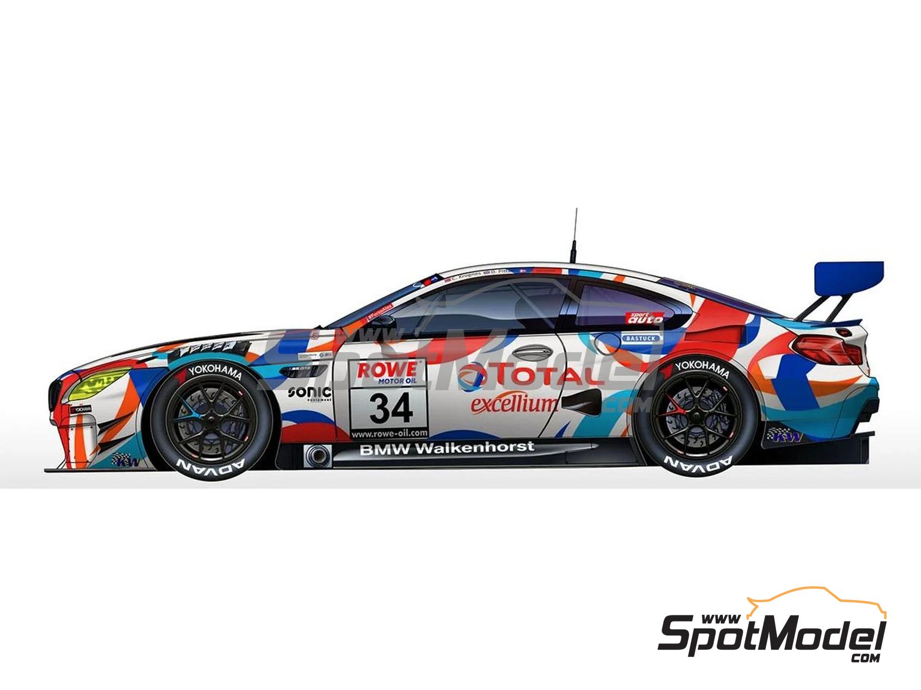 Nunu PN24042: Car scale model kit 1/24 scale - BMW M6 GT3