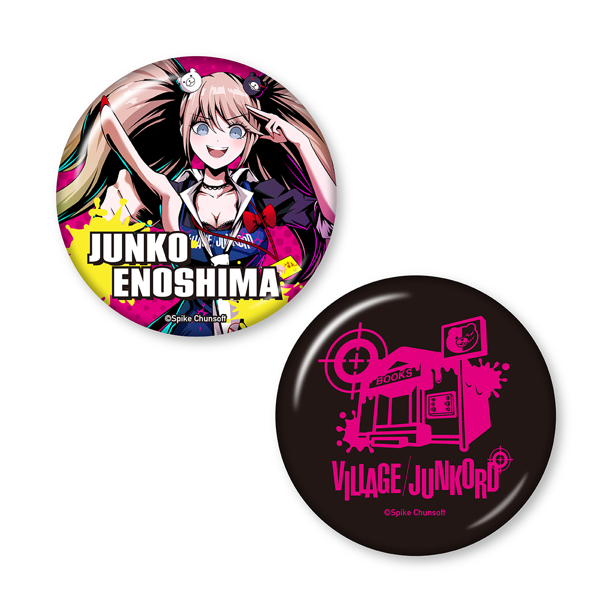 缶バッジ/2個セット＜江ノ島盾子・コラボロゴ＞ | 株式会社スパイク