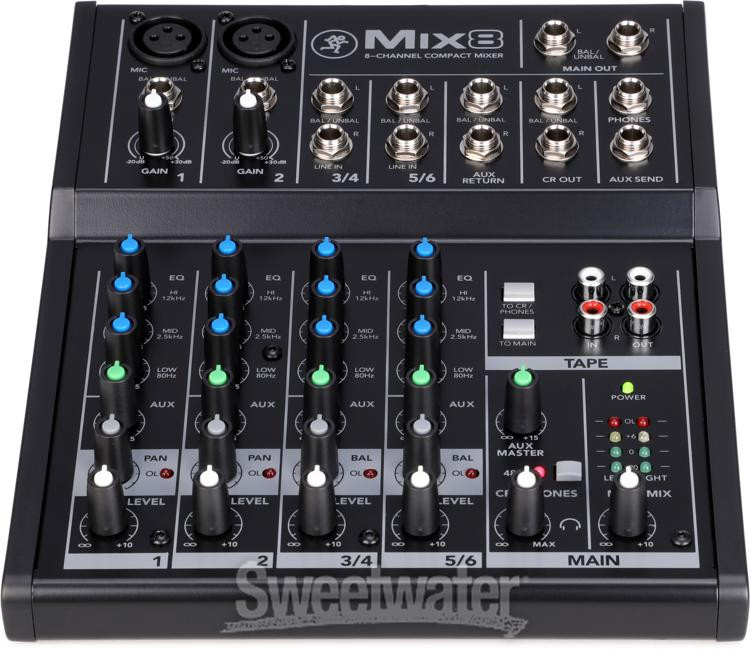 Mackie Mix8 8-channel Mixer | Sweetwater