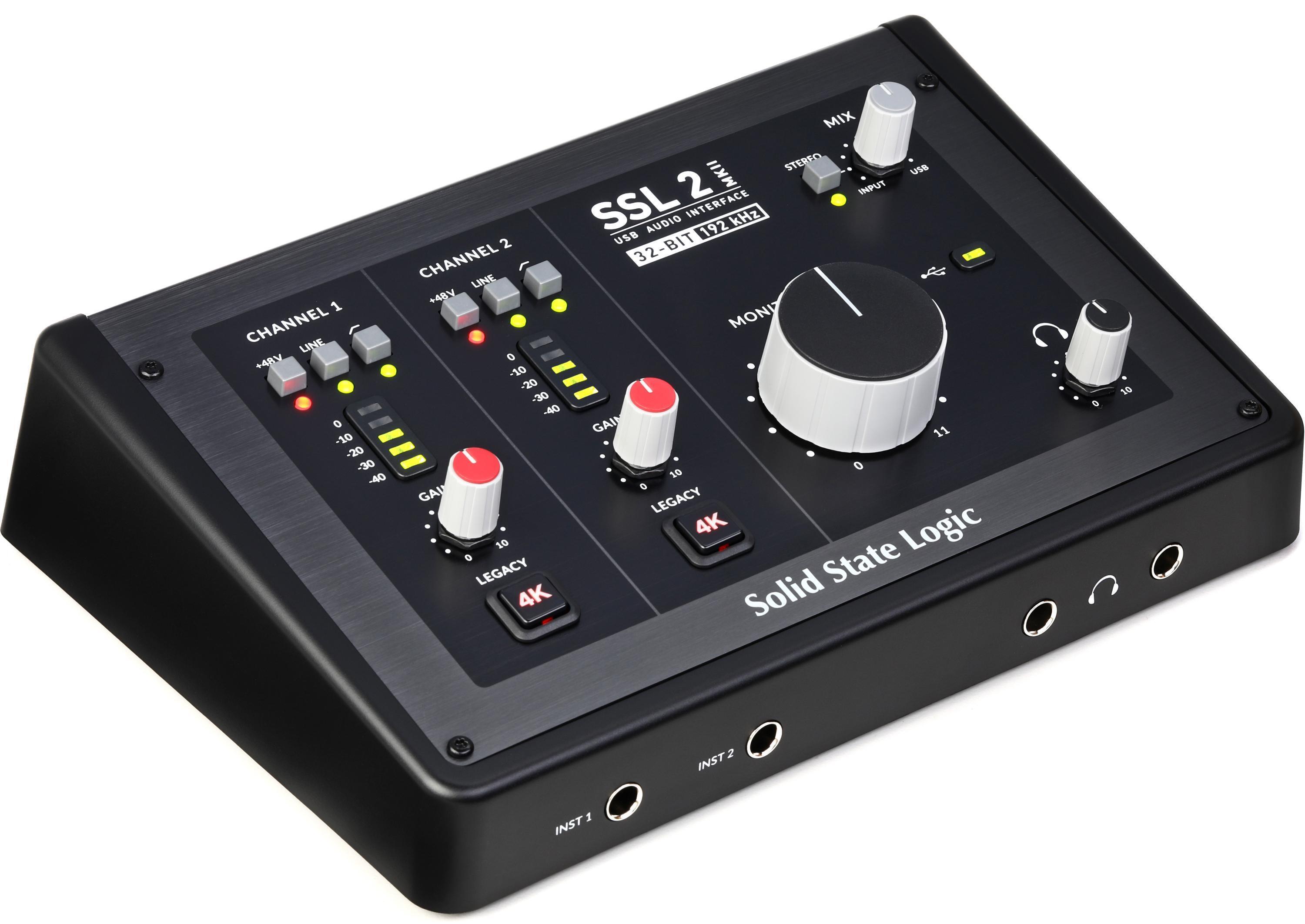 Solid State Logic SSL 2 MKII 2 x 2 USB-C Audio Interface | Sweetwater
