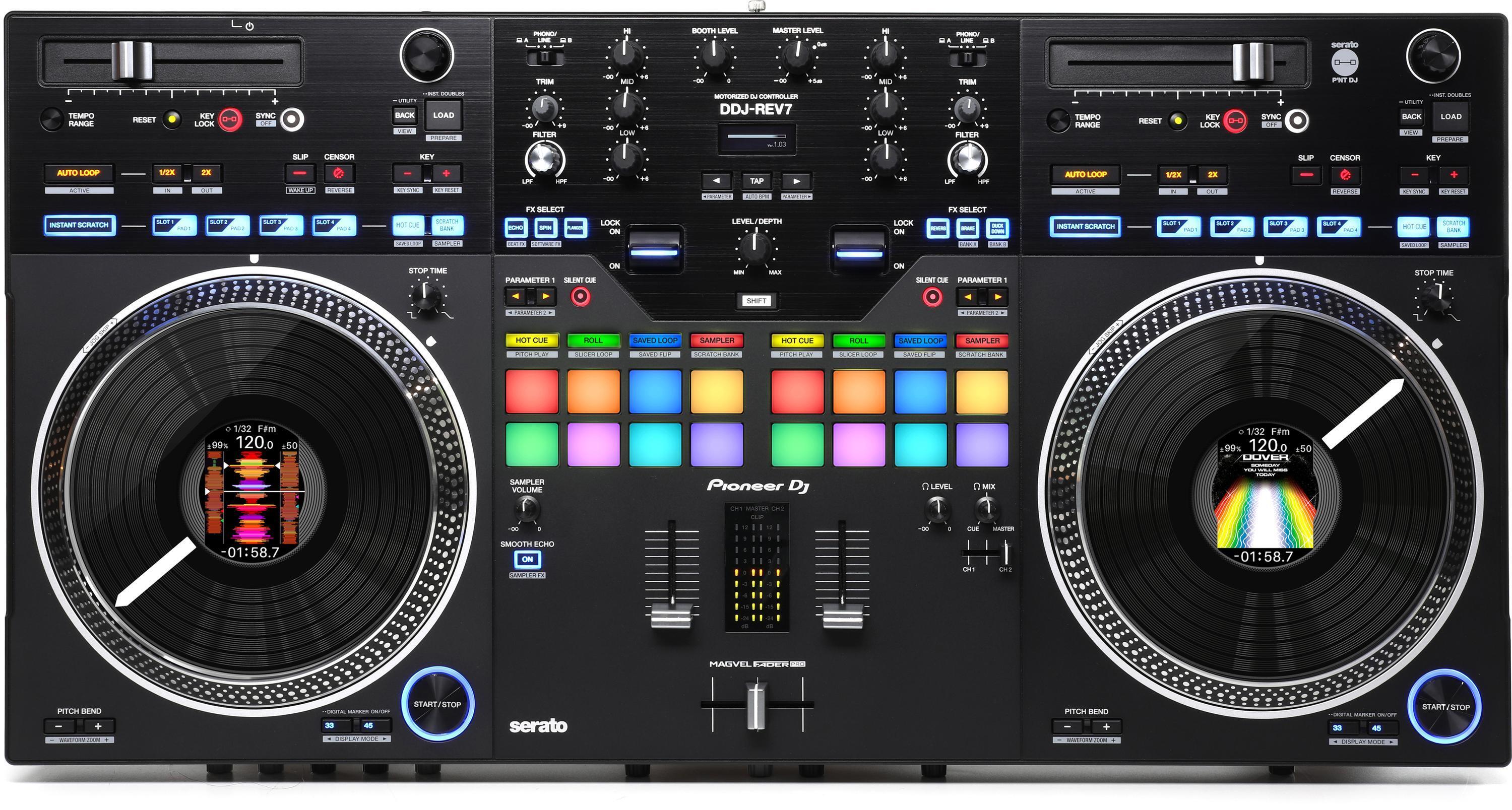 Pioneer DJ DDJ-REV7 2-deck Serato DJ Controller | Sweetwater