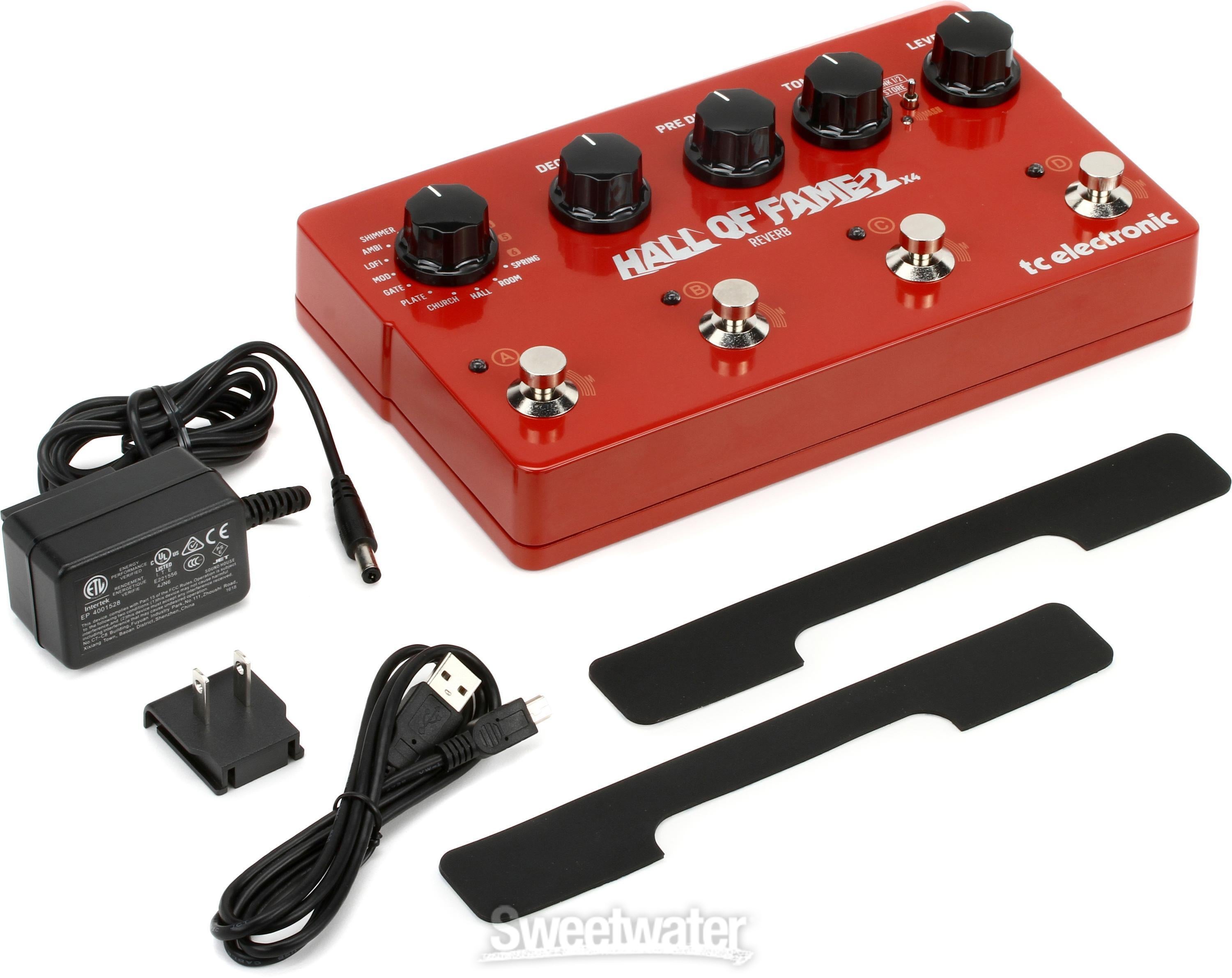 TC Electronic Hall Of Fame 2 x4 Reverb Pedal | Sweetwater
