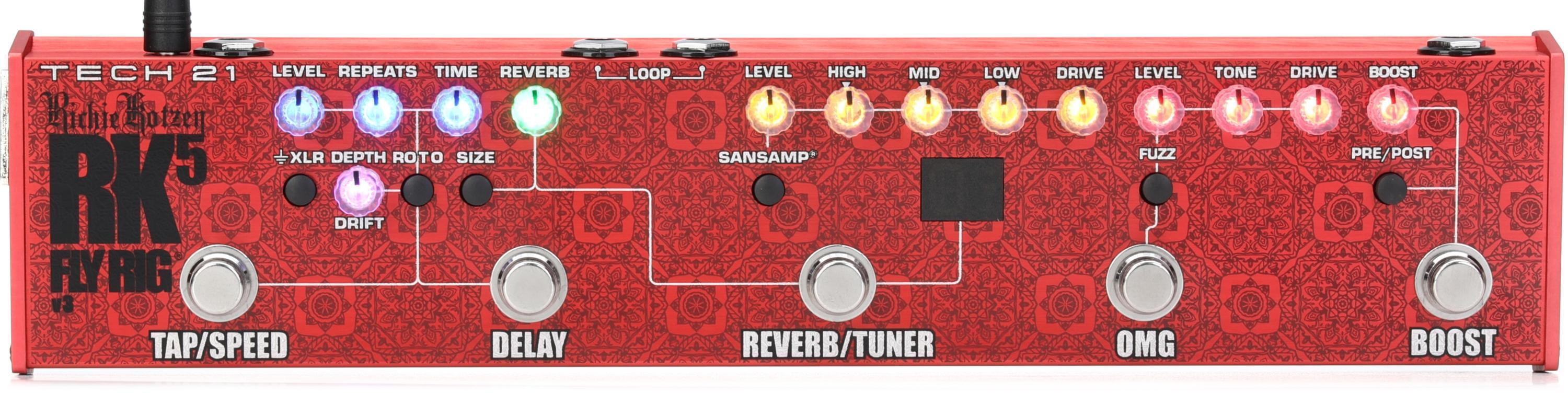 Tech 21 Fly Rig 5 Brit Multi-effects Pedal | Sweetwater