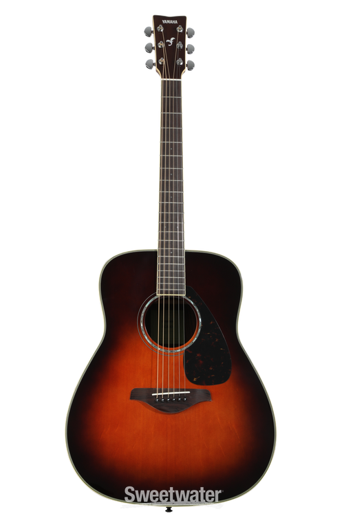 Yamaha FG830 Dreadnought Acoustic Guitar - Tobacco Brown Sunburst