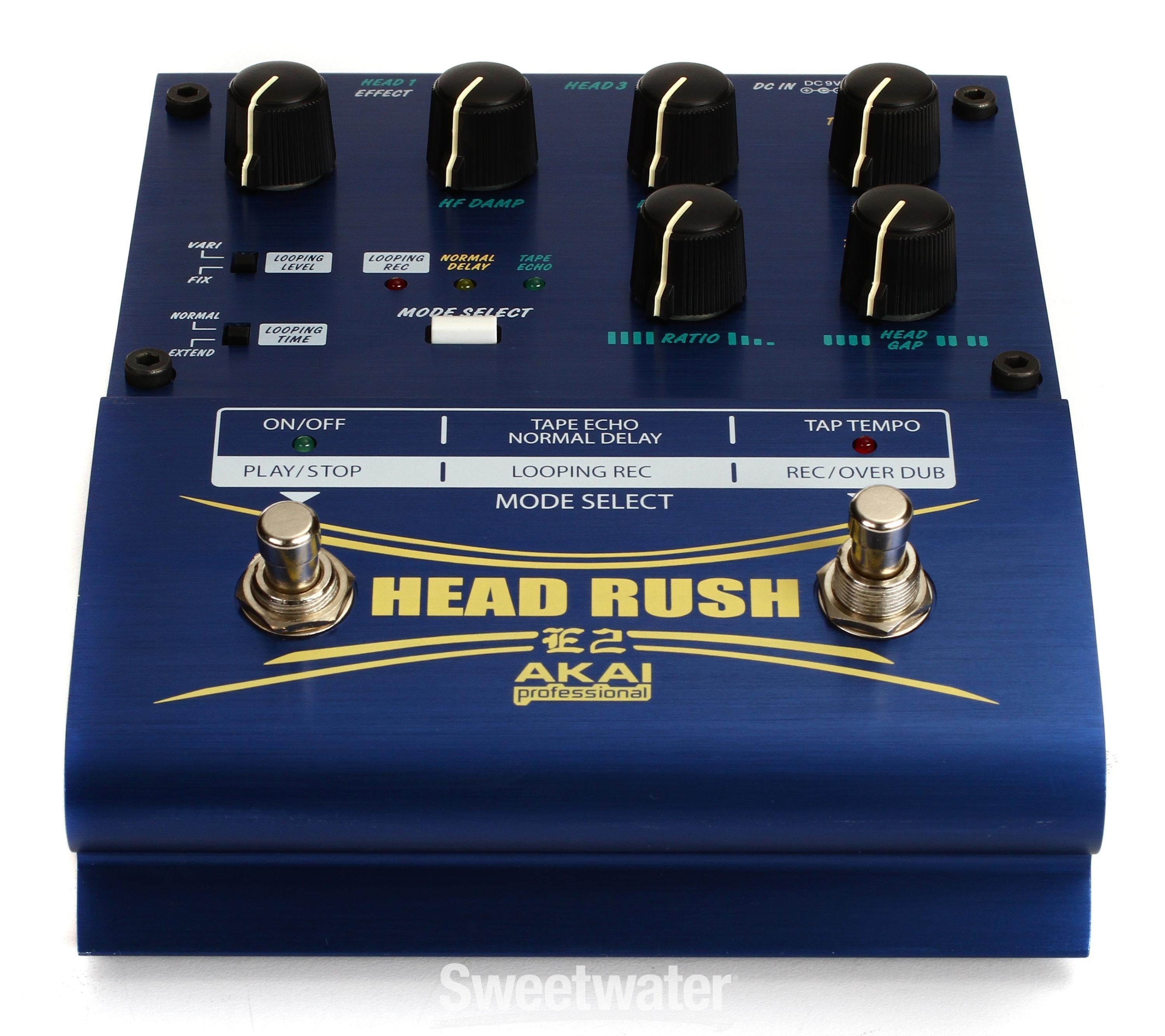 Akai Professional E2 Head Rush Delay/Looper Pedal | Sweetwater