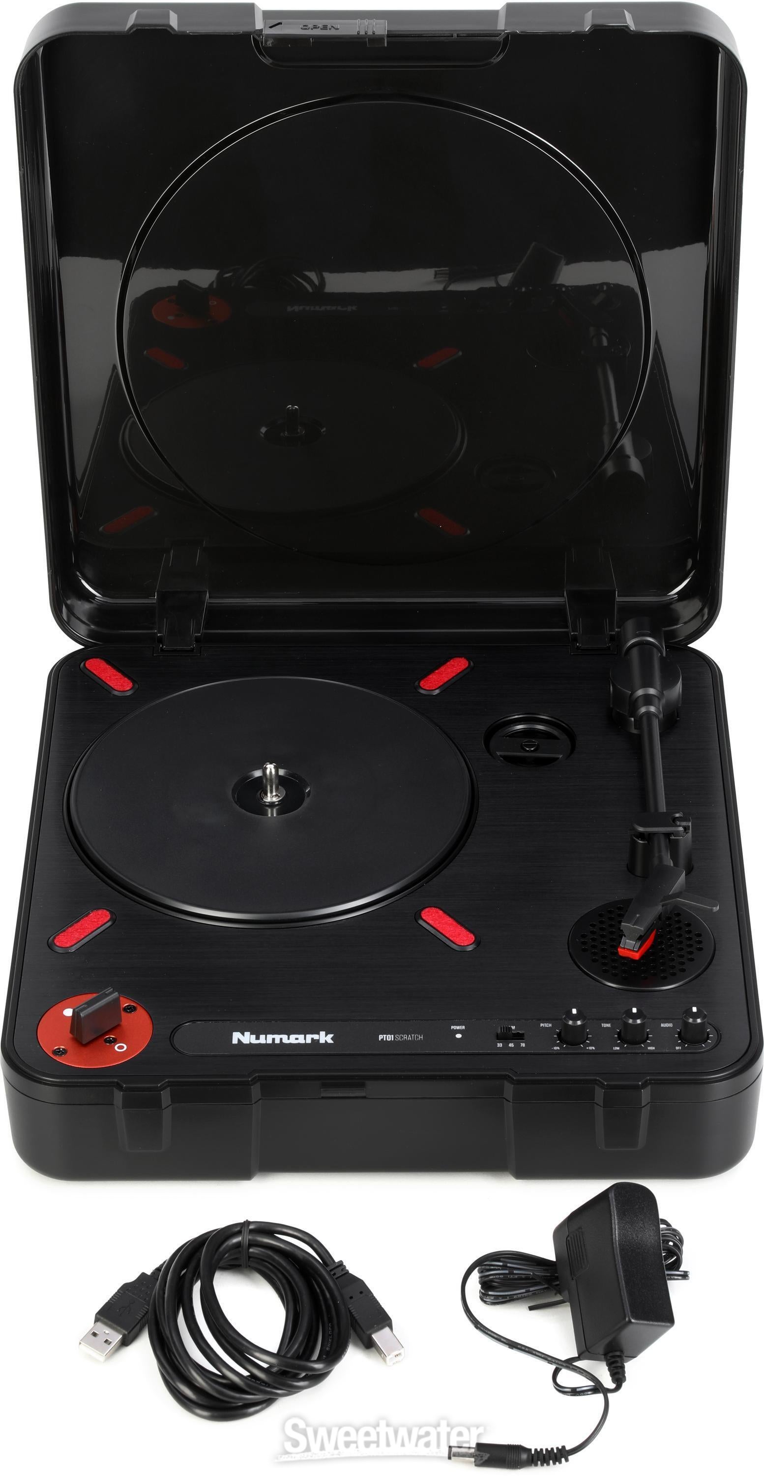 Numark PT01 Scratch Portable DJ Turntable | Sweetwater