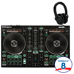 Roland DJ-202 4-deck Serato DJ Controller with Drum Machine with