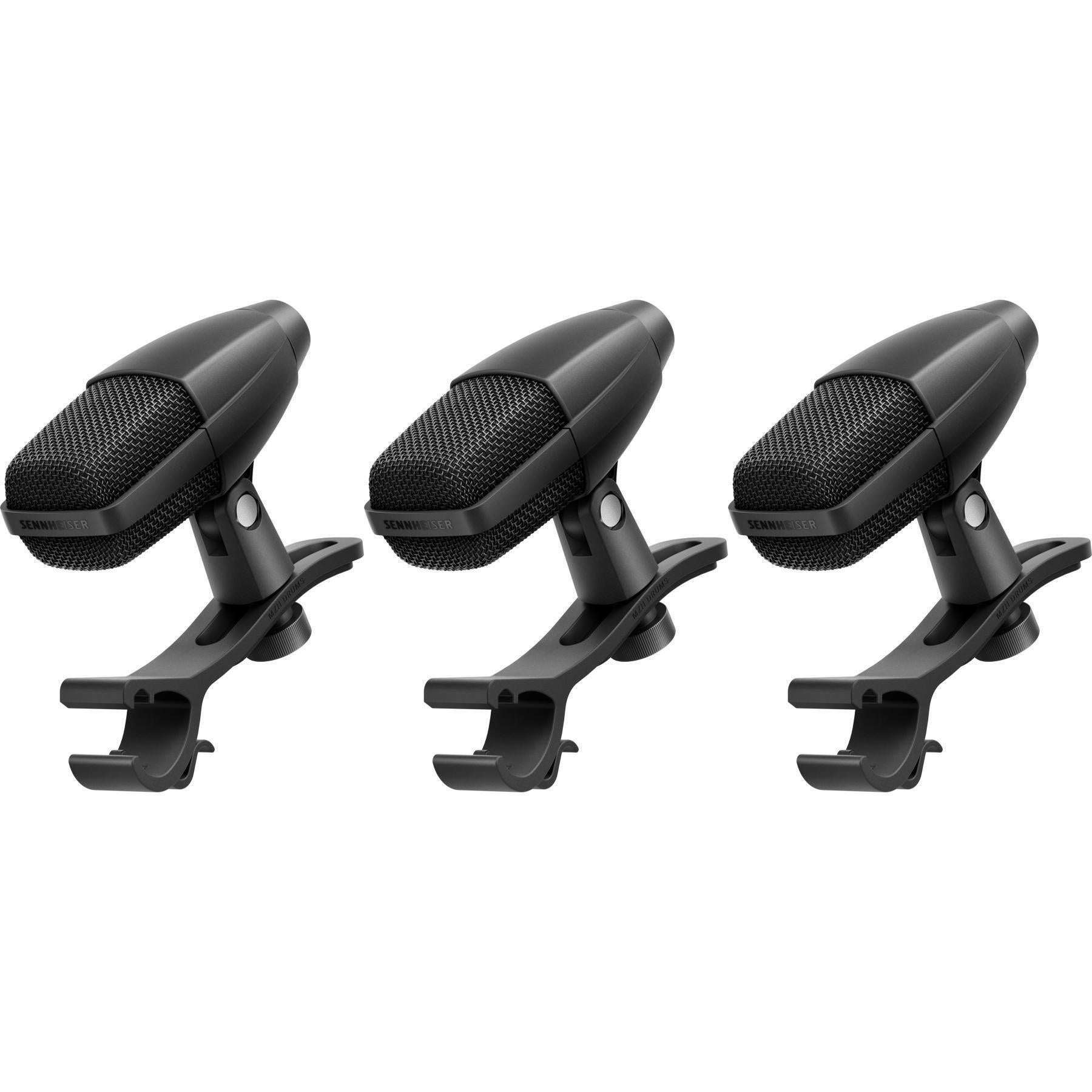 Sennheiser MD 421 Kompakt with MZH Drum Microphone Clip (3 Pack