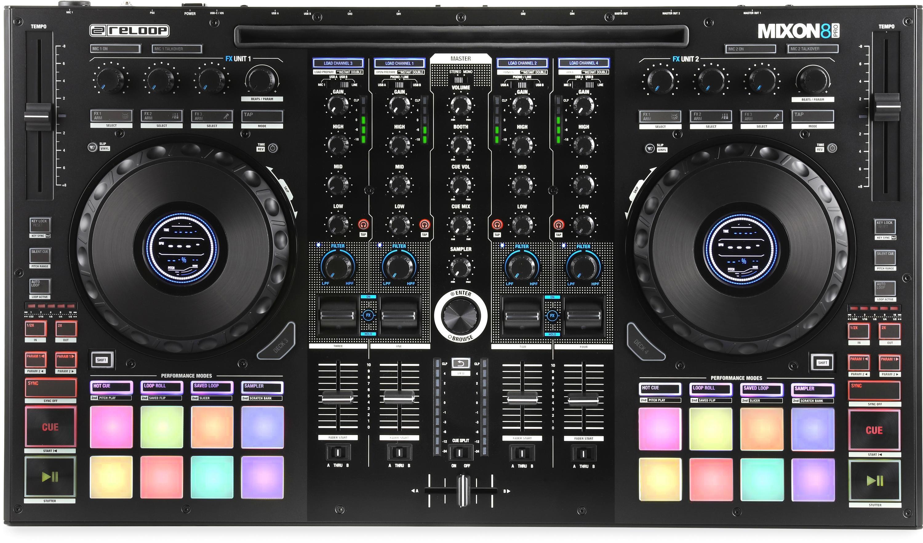 Reloop Mixon 8 Pro 4-channel DJ Controller | Sweetwater