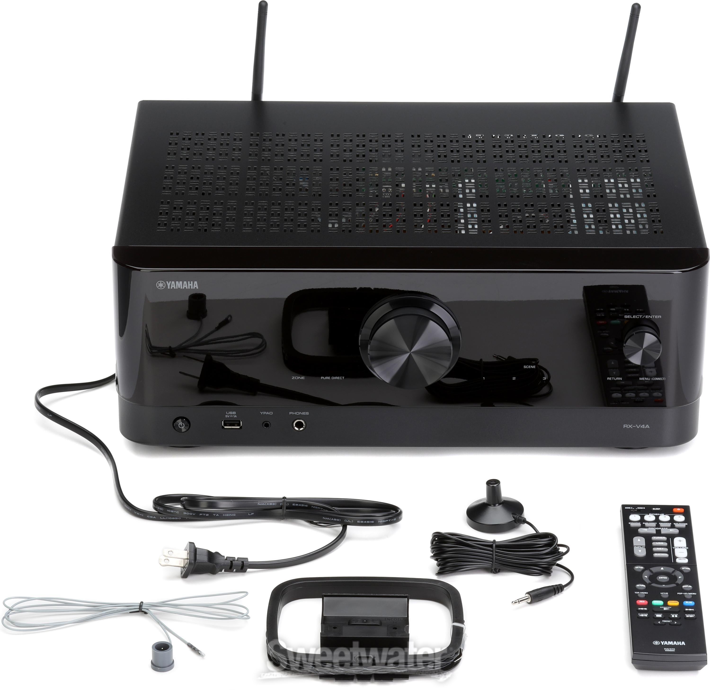 Yamaha RX-V4A 5.2-channel Network A/V Receiver - Black | Sweetwater