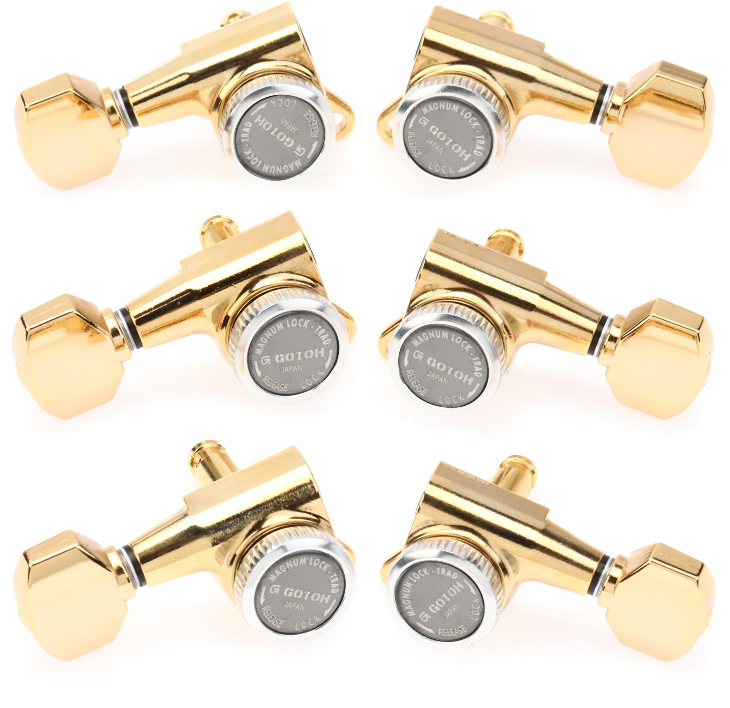 Gotoh SG381-07 MG-T Locking Tuners - 3+3, Gold | Sweetwater