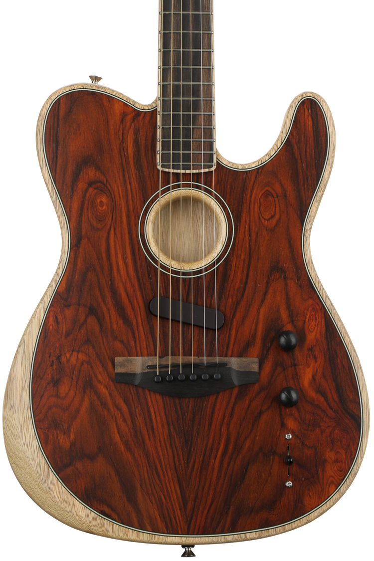Fender Limited Edition Acoustasonic Telecaster - Cocobolo | Sweetwater